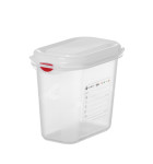 HACCP GN spremnik 1/9 s poklopcem i kopčama, 1,5 L, visina 150 mm