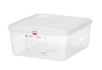 HACCP GN spremnik 2/3 s poklopcem i kopčama, 13,5 L, visina 150 mm