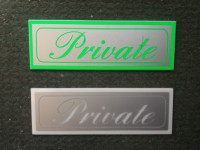 Private , natpis plocica , Novo samo 50 kn