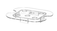 Prozirna SAN rešetkasta podloga za GN 1/6
