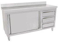 Pult od nehrđajućeg čelika dimenzija 180 x 70