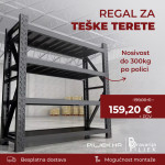 Regal za teške terete, BP-RT300,nosivost 300kg, AKCIJA + DOSTAVA