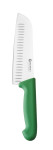 Santoku nož s udubljenjima HACCP, zeleni, oštrica 172 mm