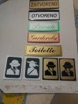 WC natpis , oznake , Novo samo 40 kn komad