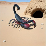 1 kom Ručno izrađena figurica škorpiona - Realistični model škorpiona