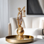 Rimska božica pravde prekrasna zlatna skulptura-24cm