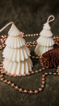 Handmade svijeća božićno drvce od sojinog voska
