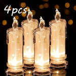 Pakiranje od 4 LED svijeće  s baterijama