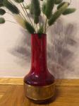Vaza crvenozlatna (murano zlato)-15,5cm visine