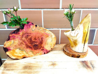 DRVENA VAZA S EPRUVETOM - UNIKAT