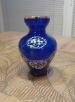 Murano kobaltno plava vaza s certifikatom (G.D.Furlan)