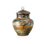 POSUDA S POKLOPCEM DEKORIRANA SOFIA-AURORA ZELENA 30 CM