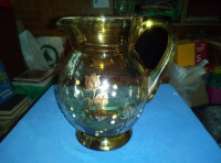 Predivna stara vaza oko 26cm visine + 2 odgovarajuće čaše