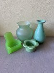 Zeleni LOT vazice, svijećnjak  /TOTALNA ČISTKA