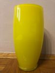 Vaza žuta-staklo-20cm visine