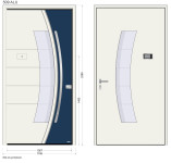 ALUMINIJSKA ULAZNA VRATA – PIRNAR509 ALU – neoštećena