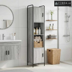 Kupaonski ormar Siva Sonoma 46 x 36 x 181 cm Konstruirano drvo - Siva