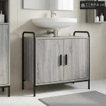 Kupaonski ormar Siva Sonoma 65,5 x 34 x 61 cm Konstruirano drvo - Siva