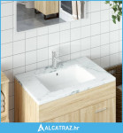 Kupaonski umivaonik bijeli 55,5x40x18,5 cm pravokutni keramički - NOVO