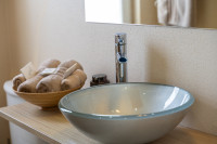 Stakleni nadgradni umivaonici (4 kom) – moderan dizajn, 40 cm