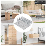 Ukljucuje: nosač 12 pcs Cinkom premazano 106 x 55 x 1,5mm Čelik