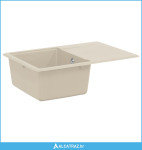 Umivaonik Bež 670 x 460 mm 80% kvarc i 20% smola - NOVO