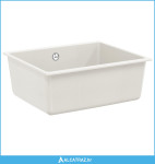 Umivaonik Bijelo 530 x 460 mm 80% kvarc i 20% smola - NOVO