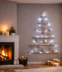 Božićni bor od breze zidni - ručni rad