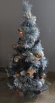 NOVO Božićno UKRASNO DRVCE visine 80 cm, lampice, uzorak snijega !!