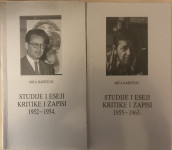 Bašičević , Mića : Studije i eseji, kritike i zapisi 1-2.