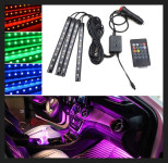 ☀ 4 X 9 LED SVJETLA ZA AUTO + DALJINSKI ☀