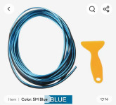 Dekorativna traka za auto plava