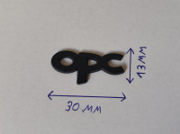OPC oznaka badge 30mm 3cm za volan ili konzolu OPC Crna