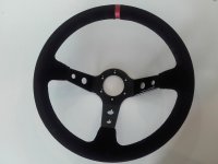 Turn One volan 3 kraka 350mm 90mm "dubina"brušena koža racing