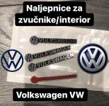 VW VOLKSWAGEN NALJEPNICE ZA ZVUČNIKE/INTERIOR NOVO metalizirane kvalit