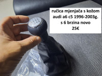 ručica mjenjača s kožom audi a6 c5 s 6 brzina novo