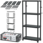 Kistenberg Stackaro Solid 60 KSS60L4HD plastični regal 58 × 28 × 131,5