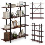 ModernHome Loft Regal s 4 Police – 105 × 140 cm, Metalna Konstrukcija,