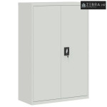 Uredski ormar čelični 90 x 40 x 140 cm sivi - Svjetlosiva 90 x 40 x 14