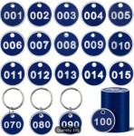 BROJEVI ZA GARDEROBU 100 kom -   1-100