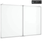 Magnetna bijela ploča sklopiva 100 x 80 x 1,7 cm aluminijska - 100 x 8