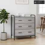Ormar s ladicama Siva Sonoma 70 x 39,5 x 71 cm - Siva Sonoma