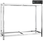 Stalak za gume s 2 razine srebrni 110 x 40 x 110 cm čelični - 1 Srebrn