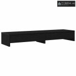 Stalak za monitor s ladicama Crni hrast 100x27x15 cm Konstruirano drvo