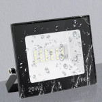 LED 20W reflektor Black Flat 6500K IP66