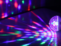 LED RGB rotacijski disk E27 3W
