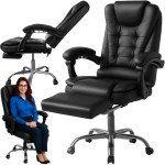 Malatec uredska stolica s naslonom za noge – ergonomska, podesiva visi