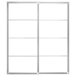 Ikea PAXPar okv za kliz vrata+šipka, aluminij, 200x236 cm