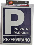 Ploča Privatan parking 22 x 20 cm