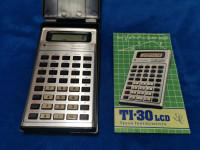 TEXAS INSTRUMENTS TI 30 LCD sa uputama i kutijom kao nov kalkulator